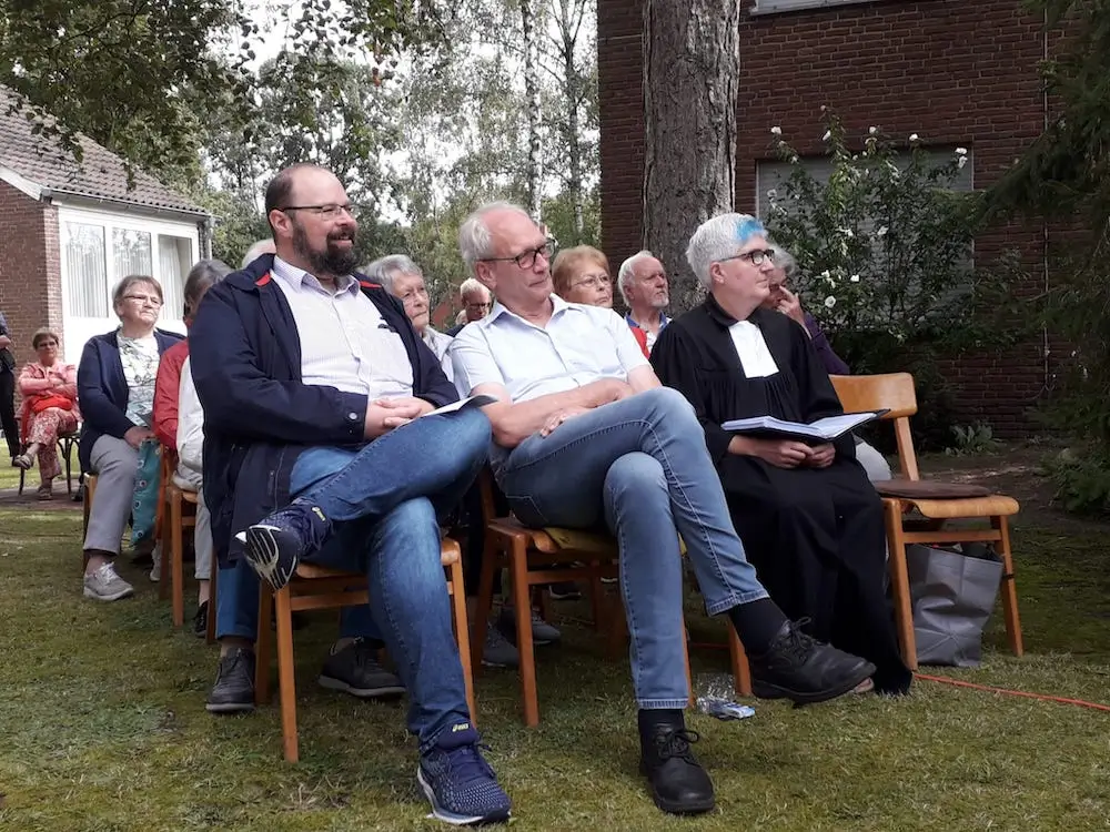 Sommerkirche 2024 - Pfarrer Robker, Pfarrer Klöpper, Pfarrerin Häger
